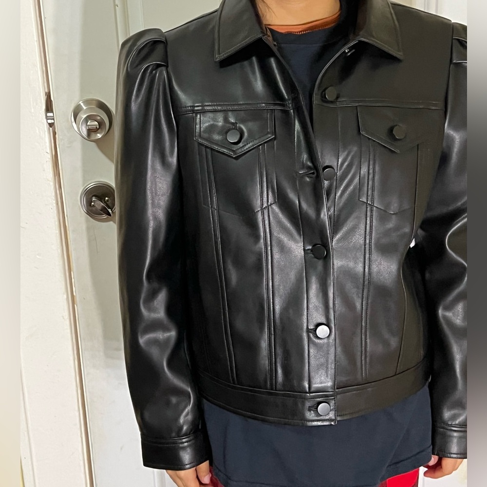 Faux Leather Jacket
